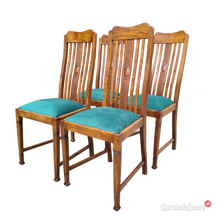 KRZESŁA MIĘDZYWOJENNE KOMPLET Szczecin