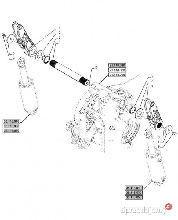 Holland T6090 T6070 Ramię podnośnika 48042380 Jastrzębniki