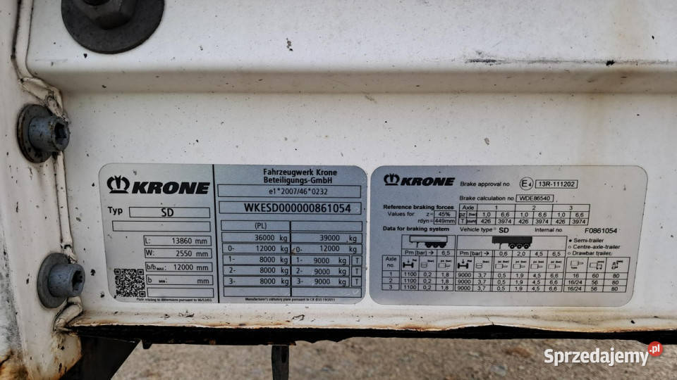 firana Krone SD Komorniki