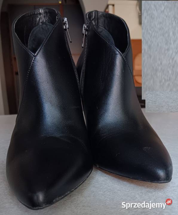 Botki 716 Czarny Lico Polański Czółenka Opole