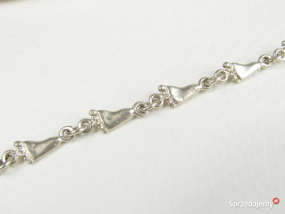 Srebrna bransoletka stópki vintage unikat srebro Katowice
