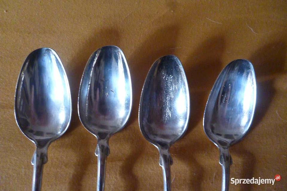 ZESTAW ŁYŻEK STARE SREBRO SUSSMANN Antyki Kraków