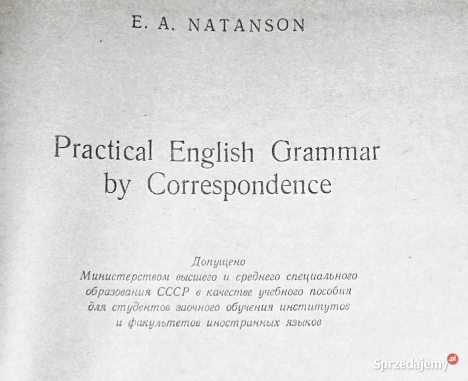 Practical English Grammar and Correspondence E A Rok wydania 1973 lubelskie