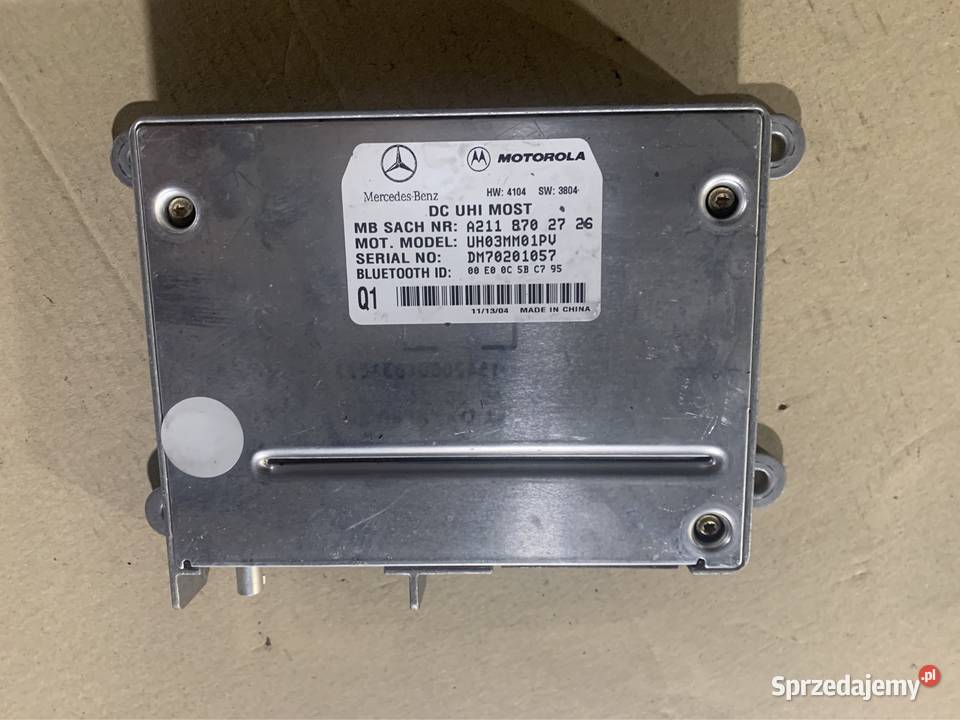 Moduł telefonu Bluetooth A2118702726 mercedes s Szczecin