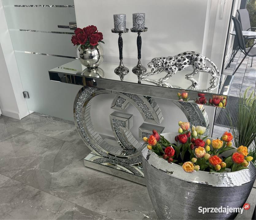 Nowoczesna lustrzana konsola Glamour z małopolskie Nowy Sącz