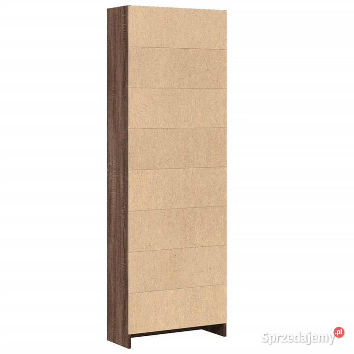 Regał brązowy dąb 60x24x176 materiał Warszawa