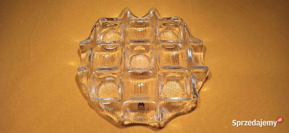 Finlandia MUURLA Art Glass świecznik KRATKA na 5 Jasień