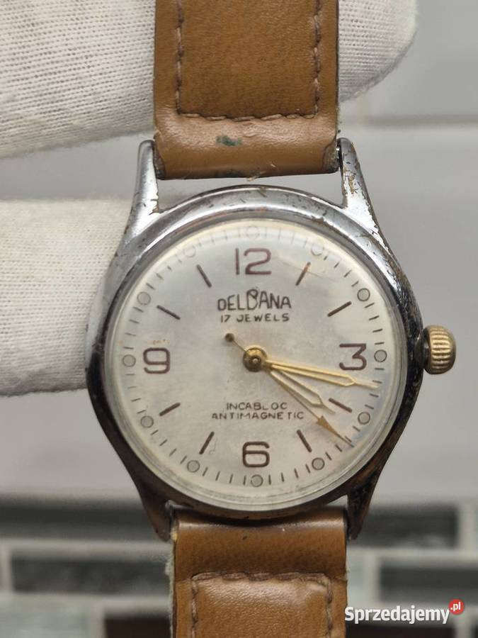 Zegarek vintage Delbana Swiss śląskie Chorzów