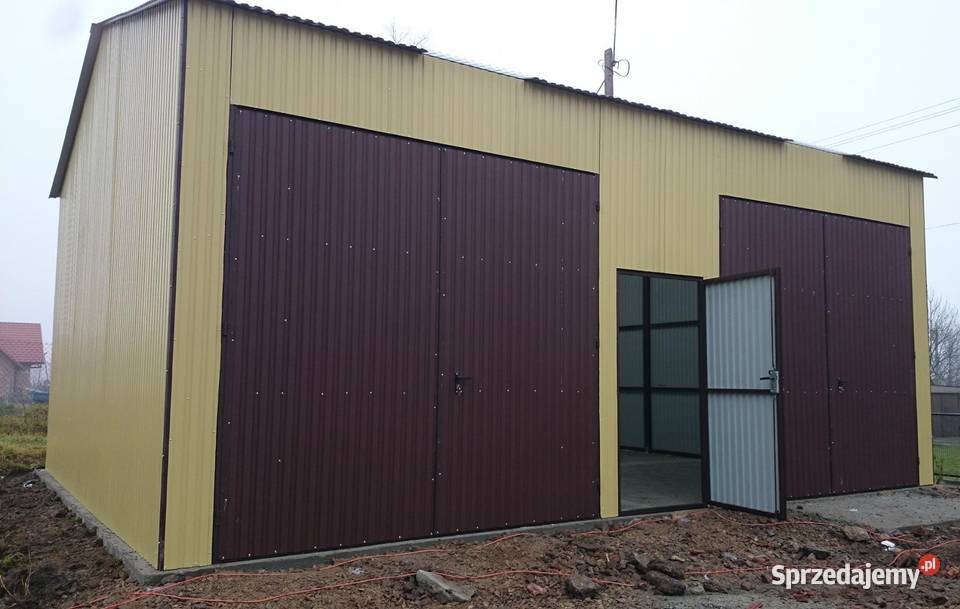Duży Garaż Blaszany Hala Magazynowa Wiata zachodniopomorskie Zegrze Pomorskie