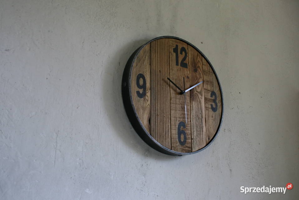 Zegar wiszący rustykalny loft industrialny ścienny Mielec sprzedam
