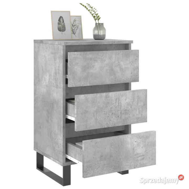 Szafki nocne 2 szarość betonu 40x35x69 WM826949 Nocne Warszawa