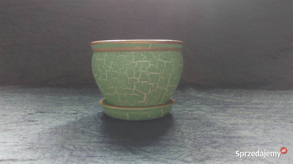 DONICZKA ceramika PODSTAWKA malowana Połysk podlaskie Białystok sprzedam