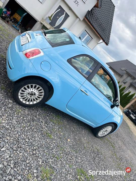 Fiat 500 12 Benzyna 2012r Z Niemiec Do opłat 149 niebieski Uniejowice sprzedam