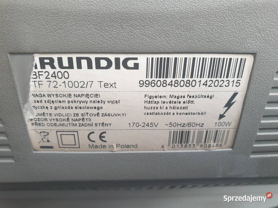 Telewizor Grundig GBF2400 DEKODER DVBT2