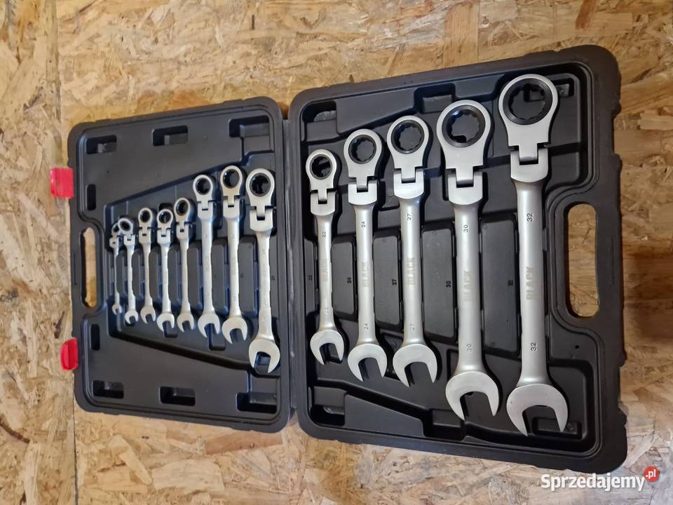 ZESTAW KLUCZE PŁASKO OCZKOWE GRZECHOTKA ŁAMANE wielkopolskie Głogowa