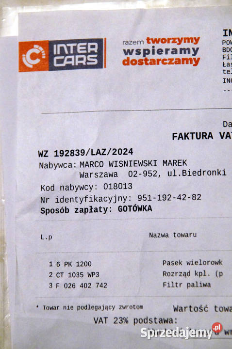 Continental WP6008 nowa pompa wody gwarancja Pompy wody Chełm