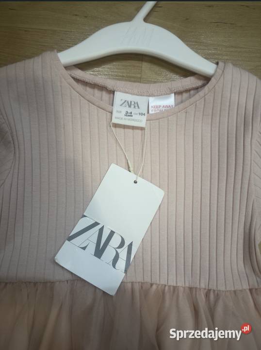 Sukienka dziewczynki ZARA Rozmiar 104 Biłgoraj