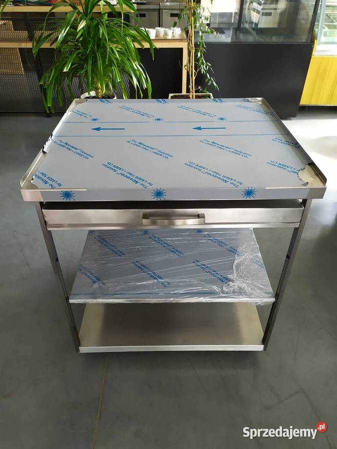 Stół roboczy ze stali nierdzewnej jezdny z