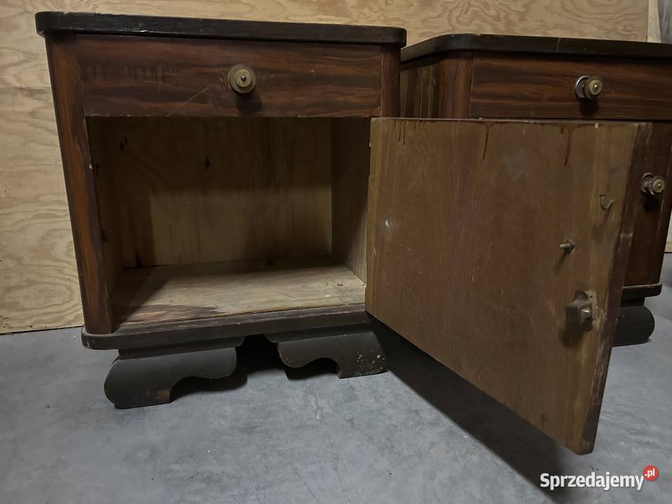 Szafka nocna boczna z 1957 r opolskie Łowkowice