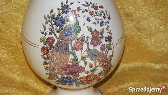 Śliczny wazonik z porcelany pozłacany 24K złotem Inowrocław