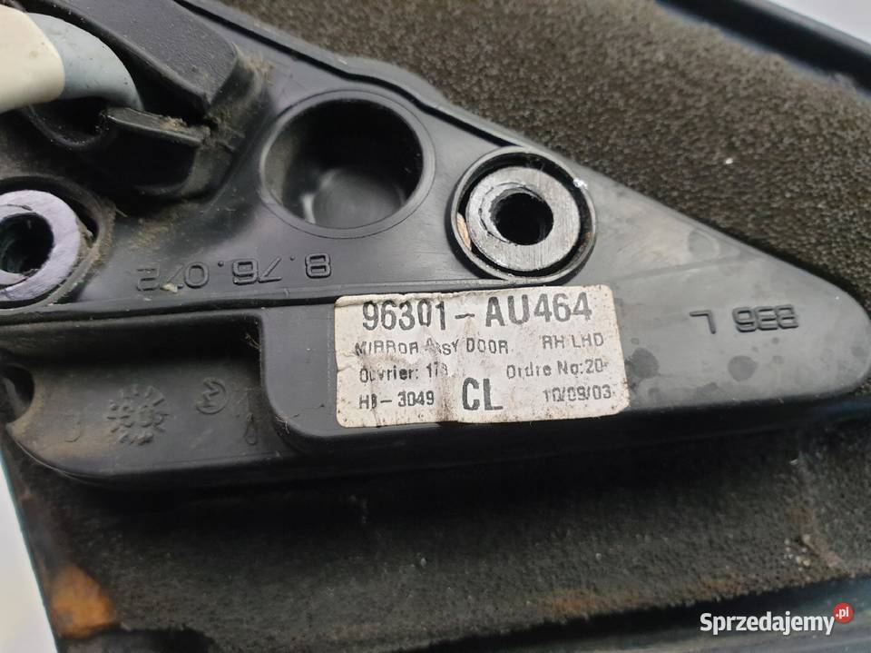 LUSTERKO PRAWE PASAŻERA Nissan Primera P12 Z11G Rudka