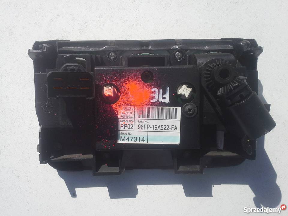 panel nawiewu Ford fiesta panele sterowania, przełączniki Dębno