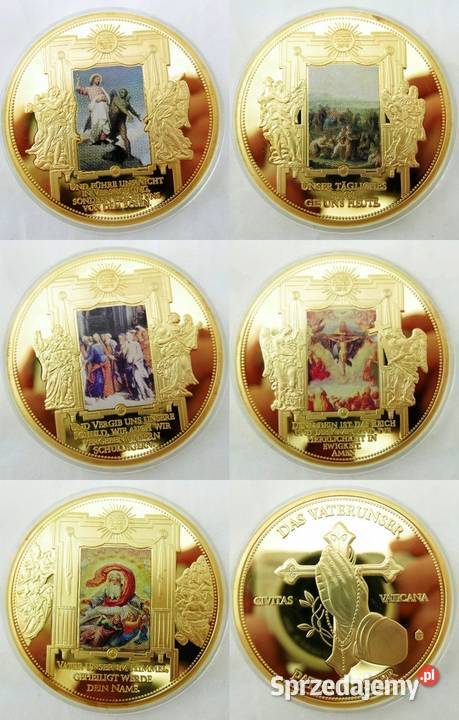 Medal Szatan i JEZUS Nie WÓDŹ NAS na pokuszenie Sosnowiec