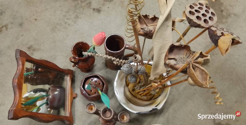 Zestaw ozdób glinianych kamionkowych sprzedam