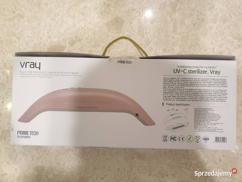 sterylizator UVC PRIME TECH Vray przenośny Warszawa sprzedam
