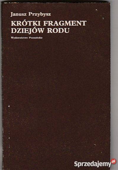 7558 KRÓTKI FRAGMENT DZIEJÓW RODU JANUSZ Książki i Podręczniki Czyrna