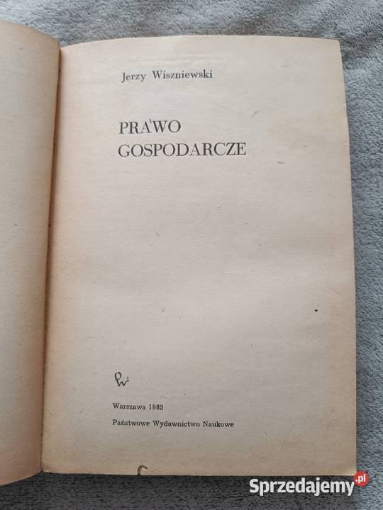 Prawo Gospodarcze Jerzy Wiszniewski Łódź