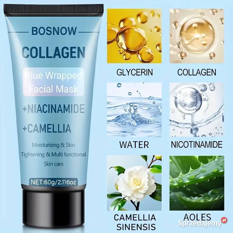 Maska Kolagenowa Niebieska z Aplikatorem 60 ml Płock sprzedam