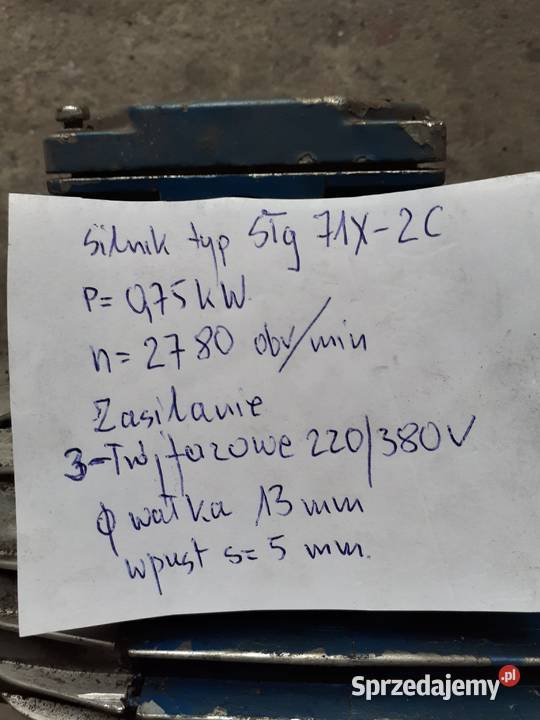 Silnik 075 KW 2800 obrmin mazowieckie Warszawa sprzedam