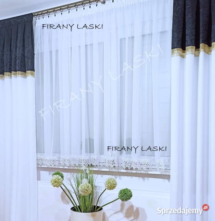 Firana Gotowa 400x155 Firanki do pokoju kuchni Wschowa