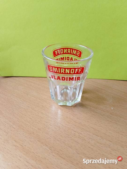 Kultowy szklany kieliszek do wódki SMIRNOFF przezroczysty