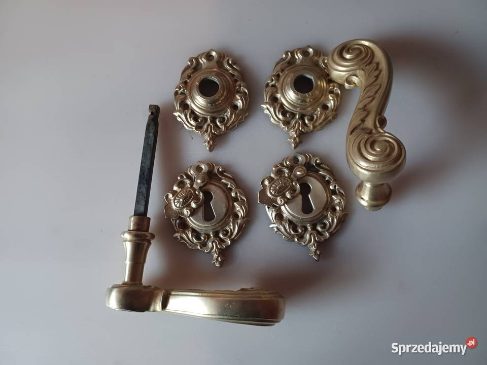 Duże klamki mosiężne Poznań sprzedam