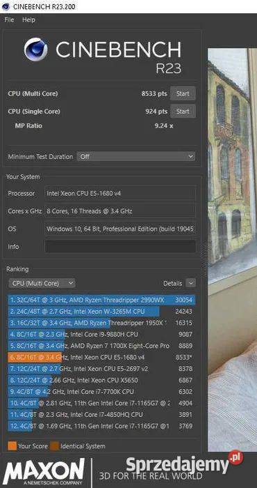 Intel Xeon E5 1680 v4 szybki procesor 4 GHz Procesory Łódź