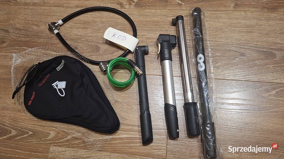 Pokrowiec blokady i pompki do roweru zestaw 7 Legionowo sprzedam