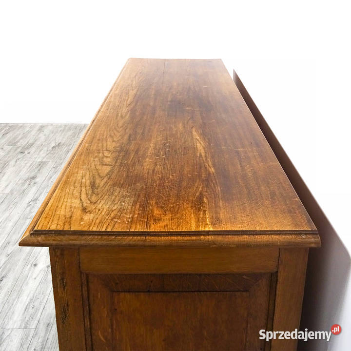 Antyk Drewniana KOMODA Neorenesans DĄB szeroka Dom i Ogród Kalisz