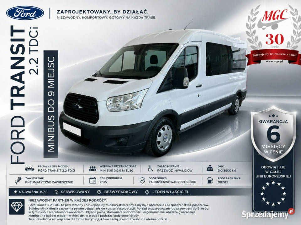 Ford Transit 22 TDCi 9 7 Miejsc RAMPA Inwalidzi śląskie Łaziska Górne sprzedam
