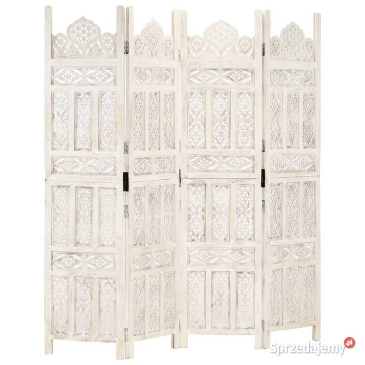 vidaXL Parawan 4panelowy rzeźbiony Meble Warszawa