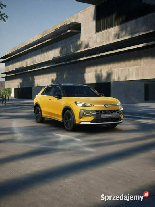 Volkswagen TRoc Wersja Style 15 eTSI 116 DSG relingi dachowe Łódź sprzedam