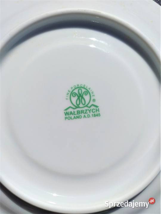 Bulionówki Barszczówki z porcelany z Wałbrzycha biały