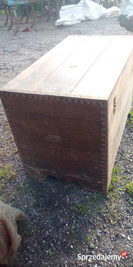 Stara skrzynia retro PRL vintage stylowa do Sejny