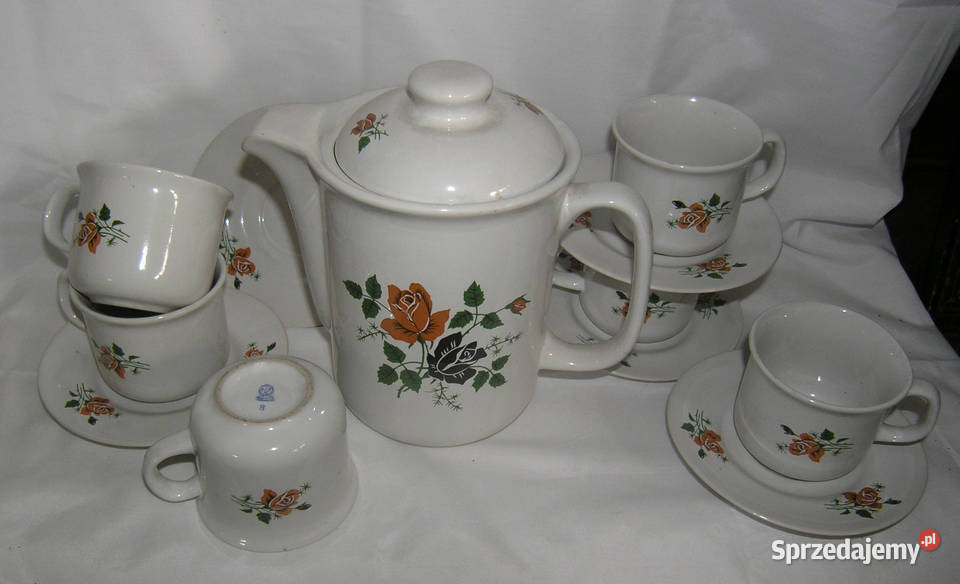 Serwis kawowy róża vintage TułowiceD Porcelana i szkło Bartków sprzedam