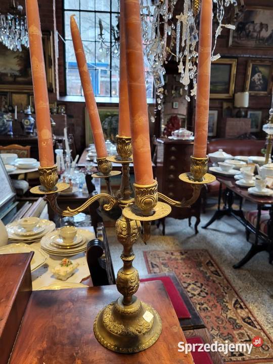 Świecznik mosiężny na 5 świec sprzedam