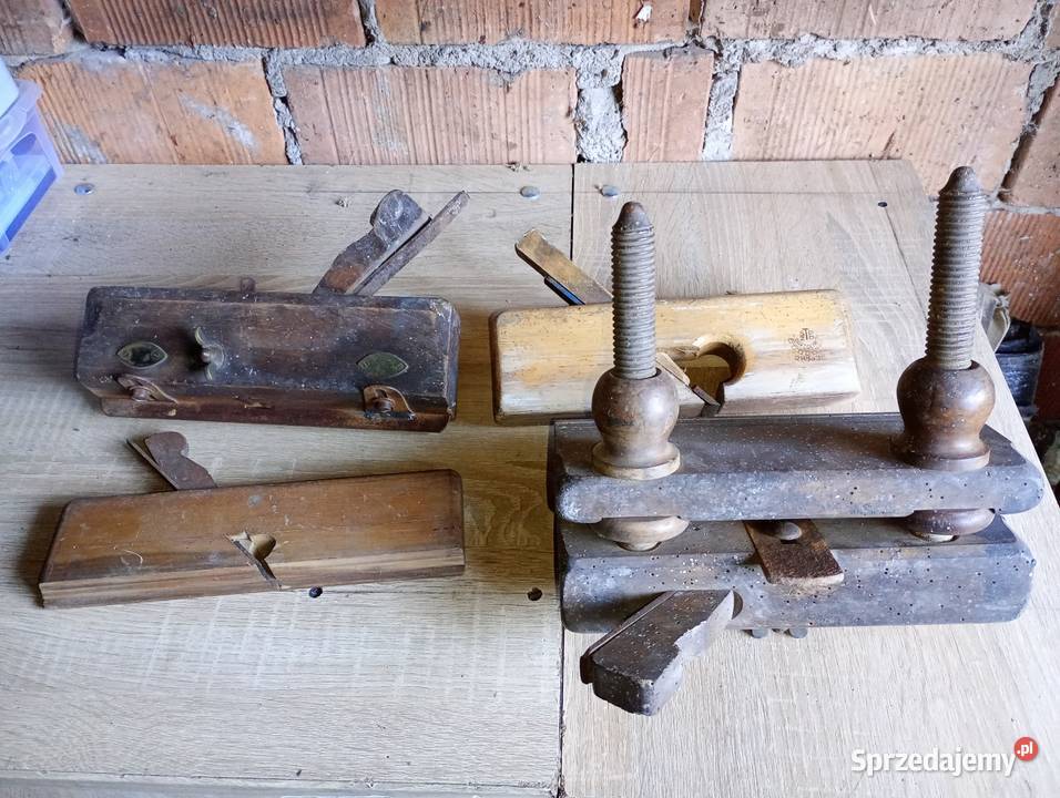 Strug hebel stolarski ręczny z epoki PRLu Nakło nad Notecią