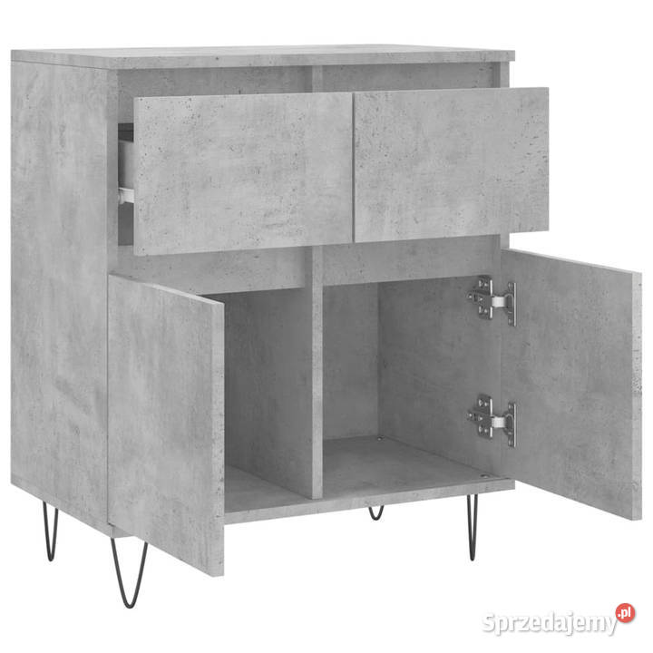 Komoda szarość betonu 60x35x70 materiał