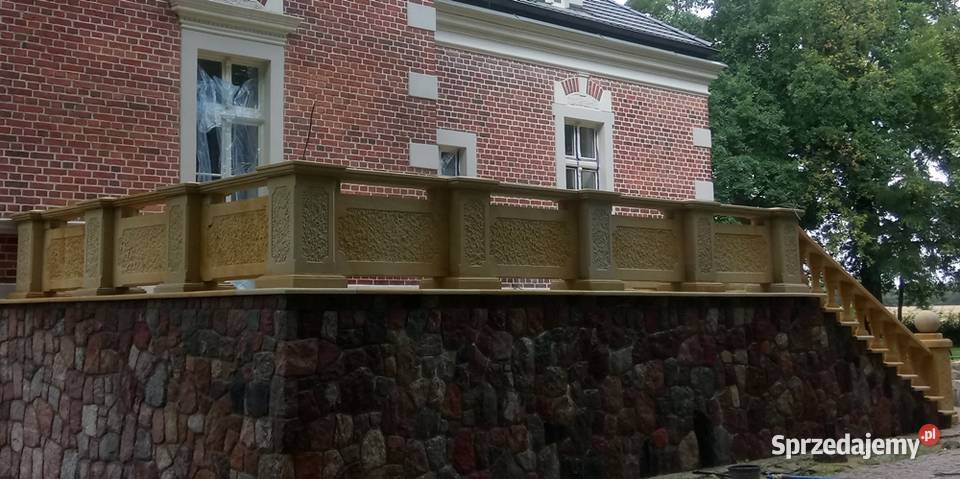 Balustrady z naturalnego kamienia piaskowca Kamienna Góra