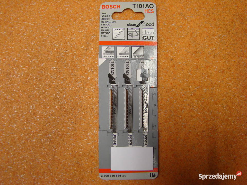 Brzeszczot BOSCH do wyrzynarki typ T 3 PC Ref 2 Brzeszczoty Dom i Ogród śląskie Bielsko-Biała